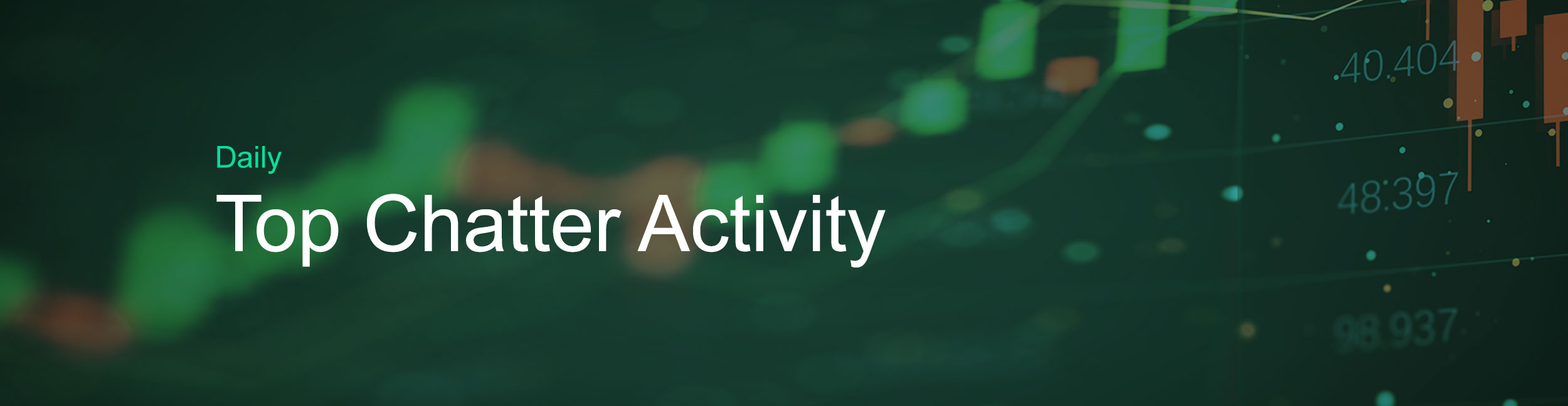 top daily chatter activity banner